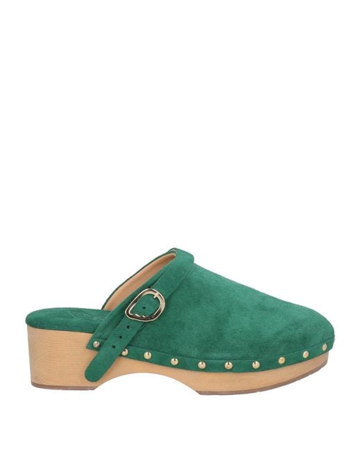 Ancient Greek Sandals Green Mules & Clogs