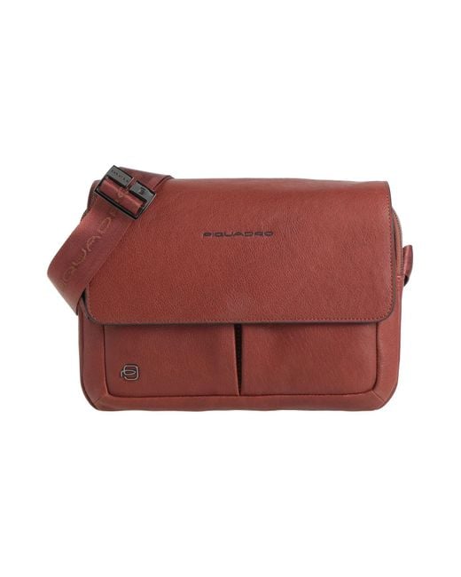 Piquadro Red Cross-Body Bag Calfskin for men