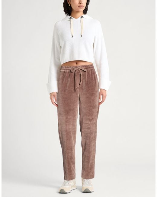 Circolo 1901 Brown Light Pants Wool, Cotton