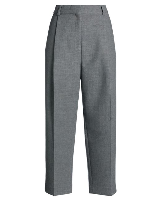 Totême  Gray Pants Recycled Polyester, Wool, Elastane
