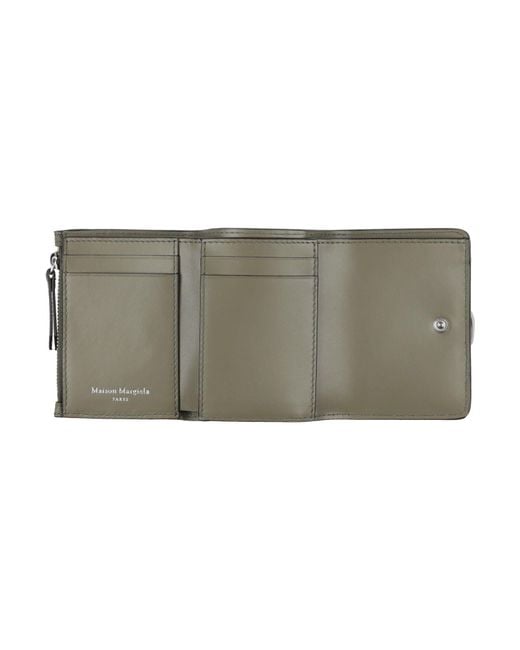 Maison Margiela Green Wallet Leather