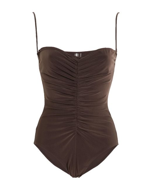 Norma Kamali Brown Bodysuit