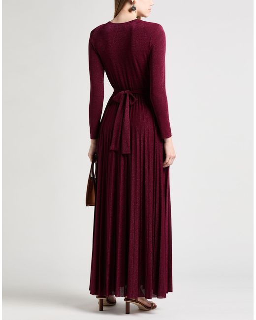 SOLOTRE Purple Maxi-Kleid