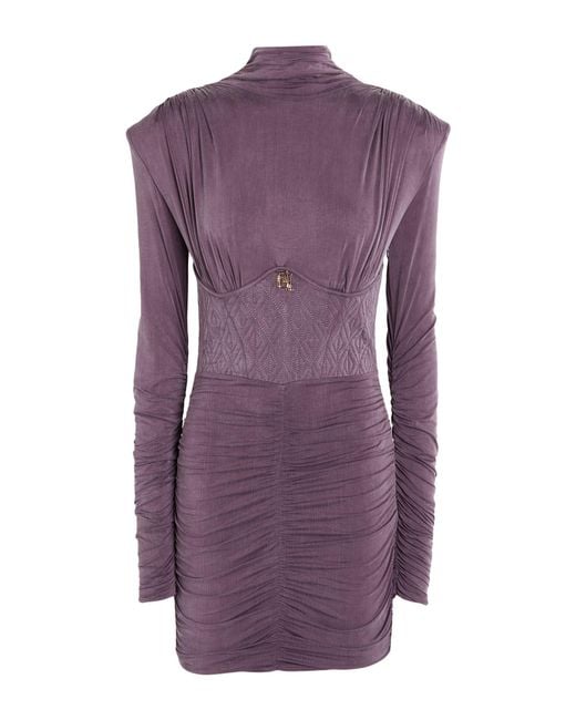 Elisabetta Franchi Purple Mini Dresses