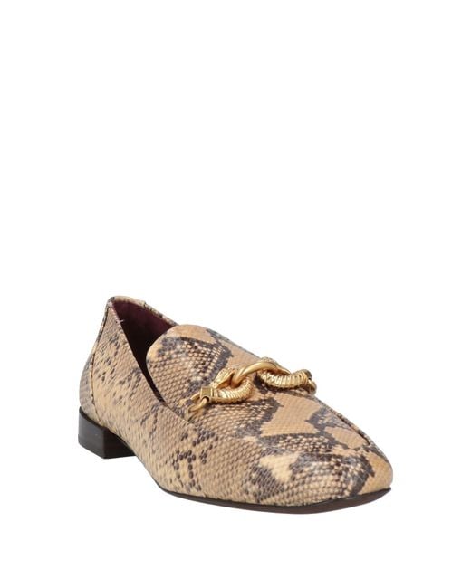 Tory Burch Natural Loafers Leather