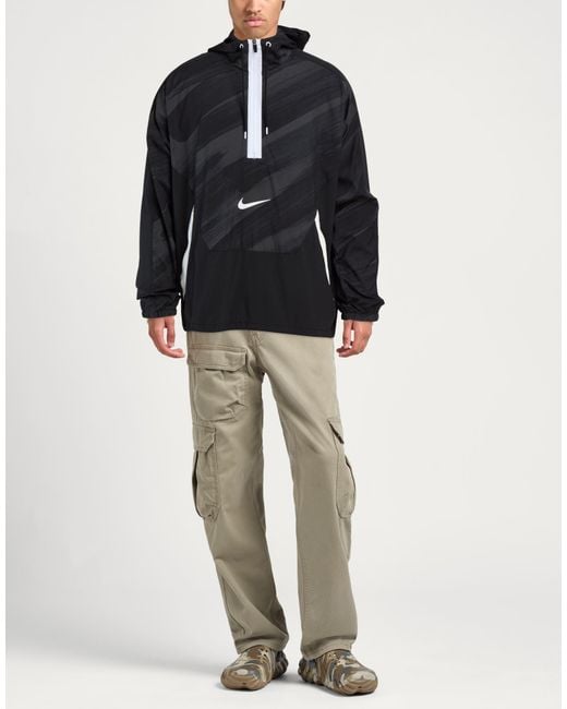 Nike Black Dark Jacket Polyester, Elastane for men