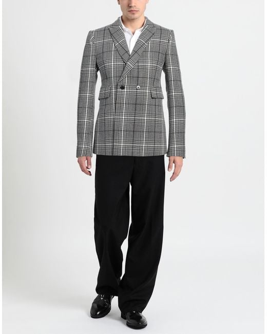 SAPIO Gray Blazer Wool for men
