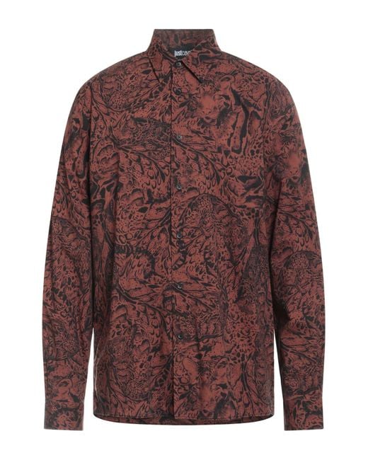 Just Cavalli Red Shirts for men