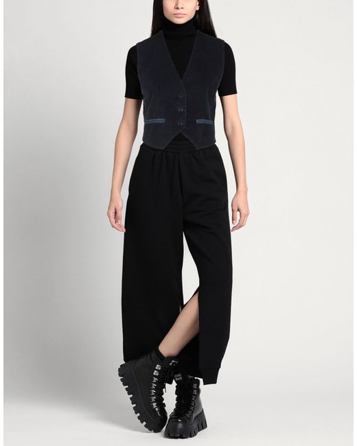 Please Blue Tailored Vest Cotton, Elastane