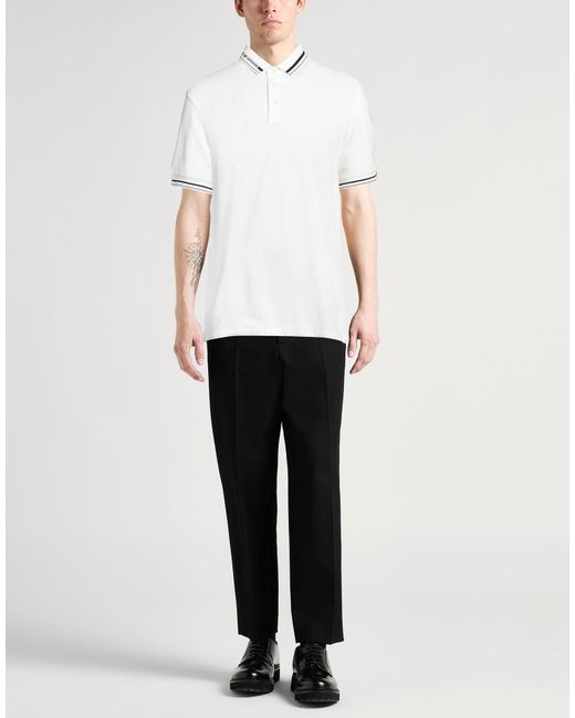 Emporio Armani White Polo Shirt Cotton for men