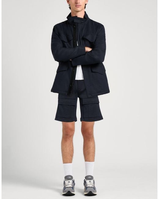 Eleventy Blue Midnight Shorts & Bermuda Shorts Cotton, Elastane for men