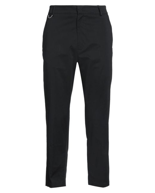 Low Brand Black Pants Cotton, Elastane for men