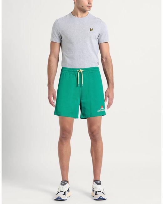 Casablanca Green Shorts & Bermuda Shorts Organic Cotton for men