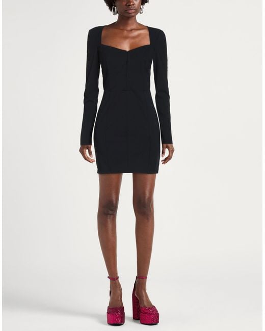 Patrizia Pepe Black Mini Dress Polyamide, Elastane