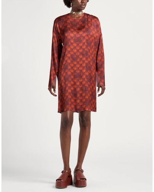 Manila Grace Red Mini Dress Viscose