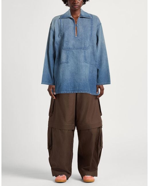 Auralee Blue Top Cotton