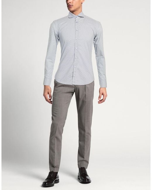 BASTONCINO Gray Shirt Cotton for men