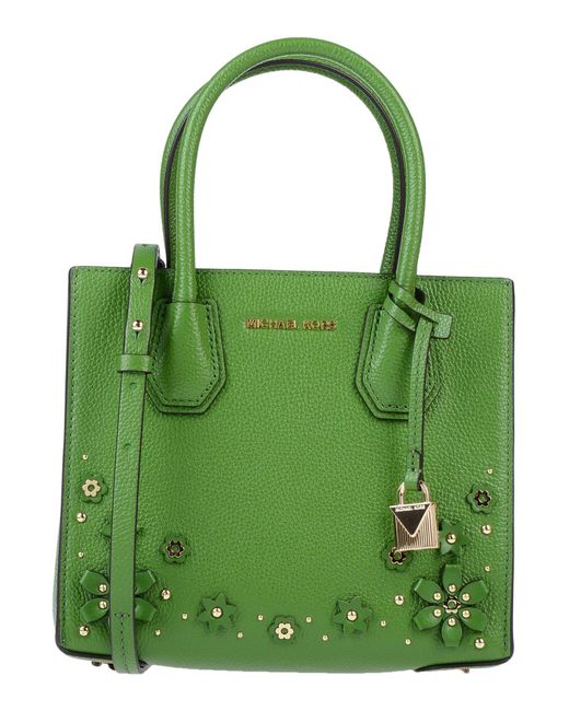 MICHAEL Michael Kors Leather Handbag in Green - Lyst