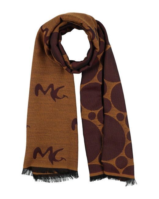 Manila Grace Brown Scarf Polyester, Acrylic, Wool, Viscose, Alpaca Wool