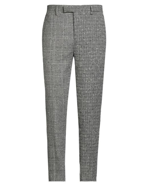 Brian Dales Gray Pants Wool, Polyamide, Elastane for men