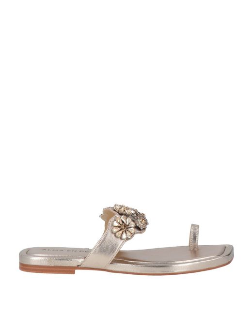 Alma En Pena. White Thong Sandals