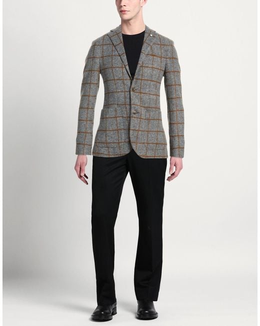 L.b.m. 1911 Gray Blazers for men