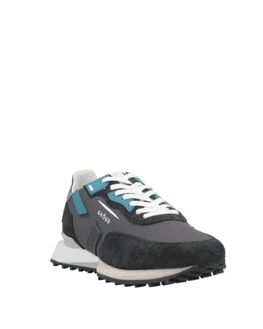 GHOUD VENICE Blue Charcoal Sneakers Textile Fibers for men
