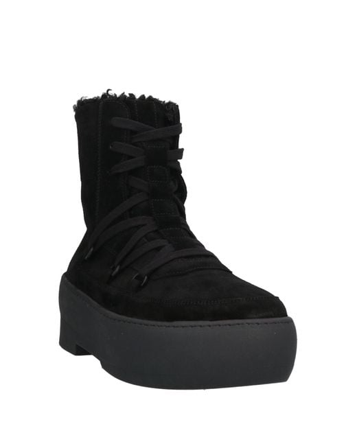 Gia Borghini Black Ankle Boots Leather
