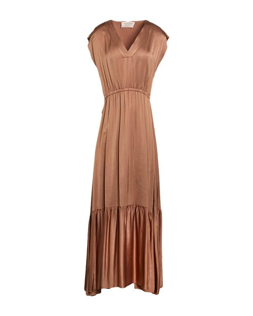 Kaos Brown Maxi Dress Viscose
