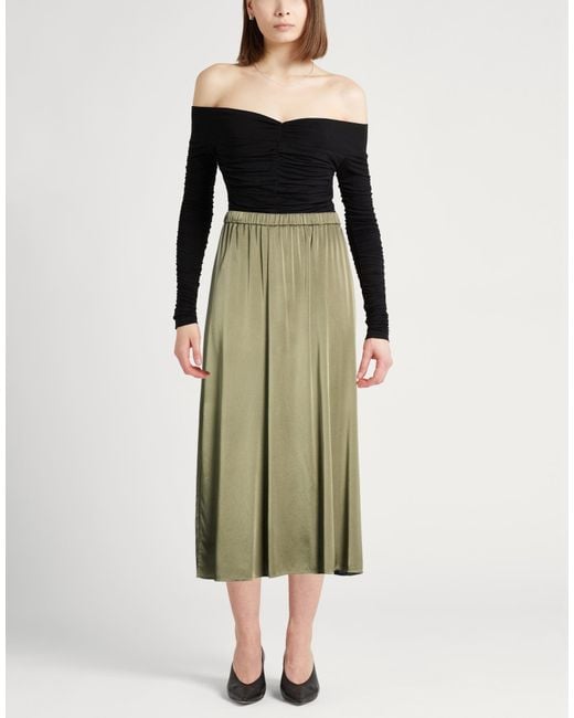 Forte_forte Green Midi Skirt