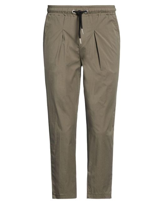 gavroche paris Gray Military Pants Cotton, Polyamide, Elastane for men