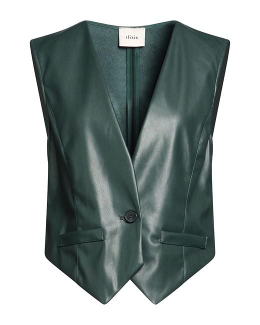 Dixie Green Dark Tailored Vest Polyester, Polyurethane