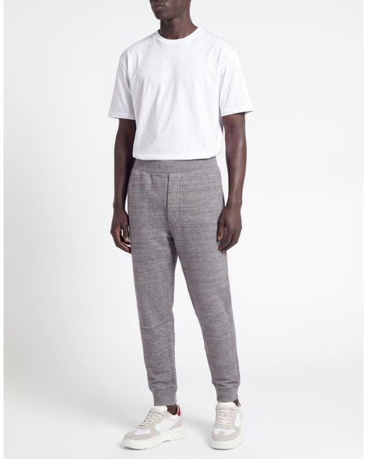 DSquared² Gray Pants Cotton for men