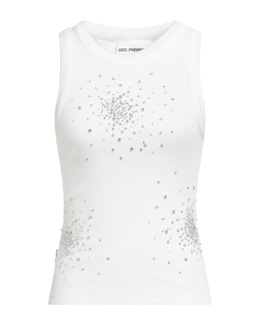 DES_PHEMMES White Tank Top