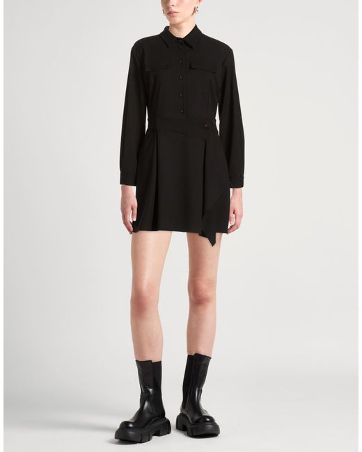 Dixie Black Mini Dress Polyester, Viscose, Elastane