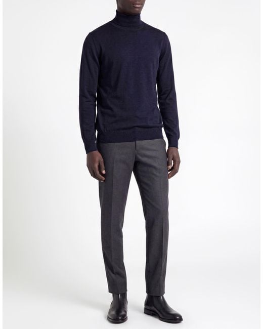 Lardini Blue Turtleneck for men