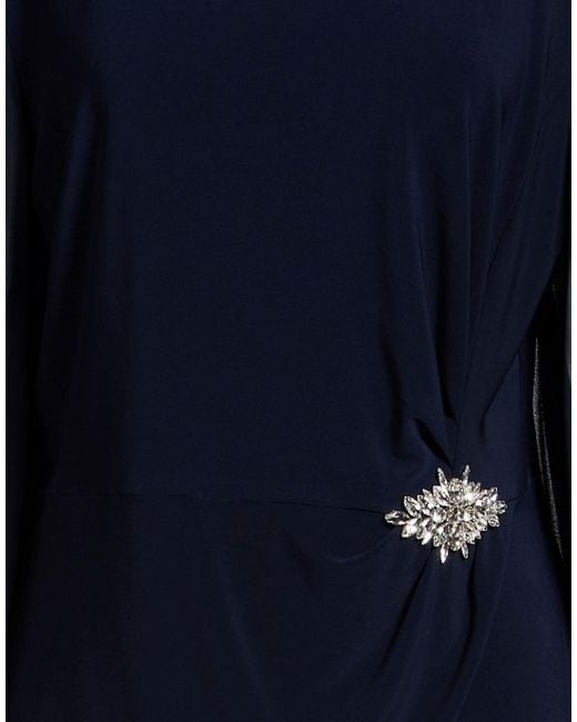 FRANK LYMAN Blue Top Polyester, Elastane