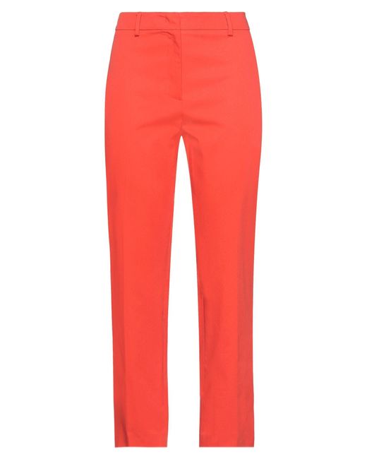 Weekend by Maxmara Cotton Trouser in Orange | Lyst