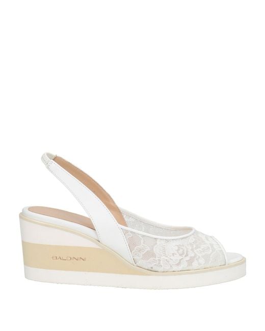Baldinini Natural Sandals Textile Fibers, Leather