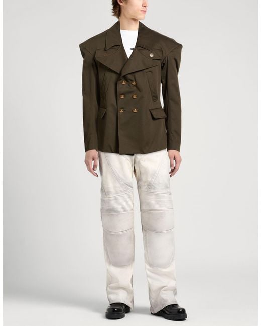 Vivienne Westwood Green Military Blazer Cotton for men