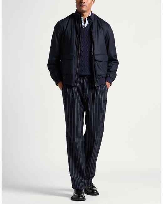 Boglioli Blue Midnight Jacket Virgin Wool, Polyamide, Cashmere for men