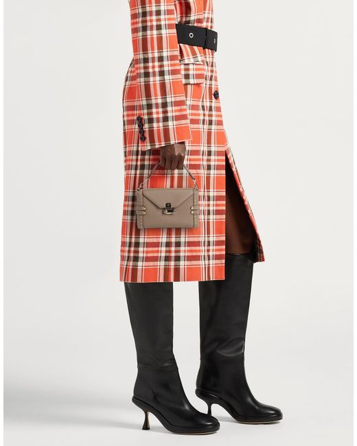 Moreau Paris Brown Khaki Handbag Leather