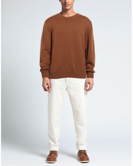 Alpha Studio Brown Sweater for men