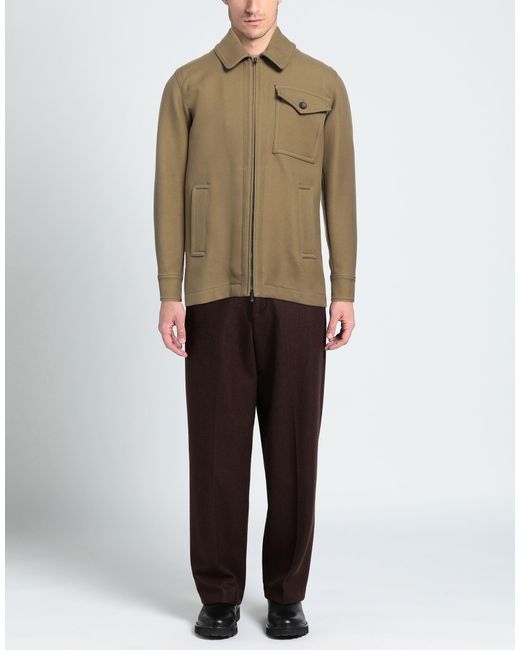 Herno Green Overcoat for men