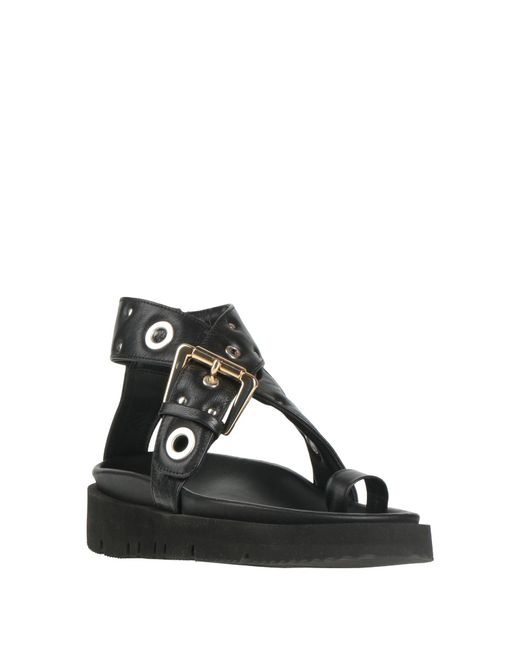 A.P.C. Black Thong Sandal