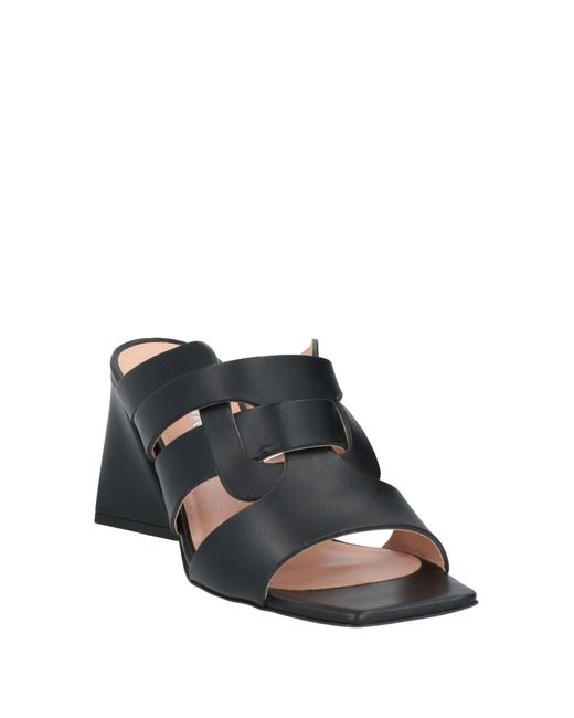 Pollini Black Sandale