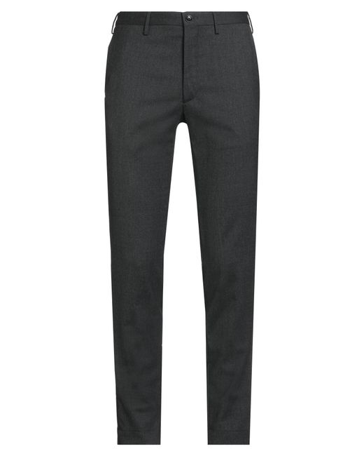 Incotex Gray Charcoal Pants Wool, Polyester, Elastane for men