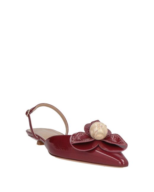 A.Bocca Red Ballet Flats