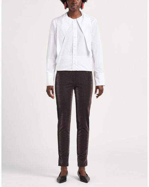 Fracomina Gray Pants Polyamide, Viscose, Polyester, Elastane
