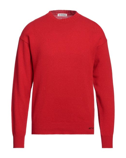 Jil Sander Red Sweater for men